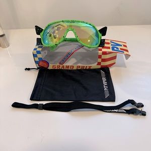 Pit Viper Grand Prix Sunglasses - Green and Black